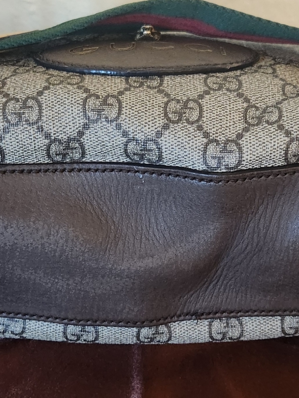 Gucci Neo Vintage Supreme Monogram Web Shoulder Bag - Picture 12 of 14